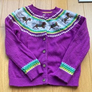 Mini Boden horse cardigan